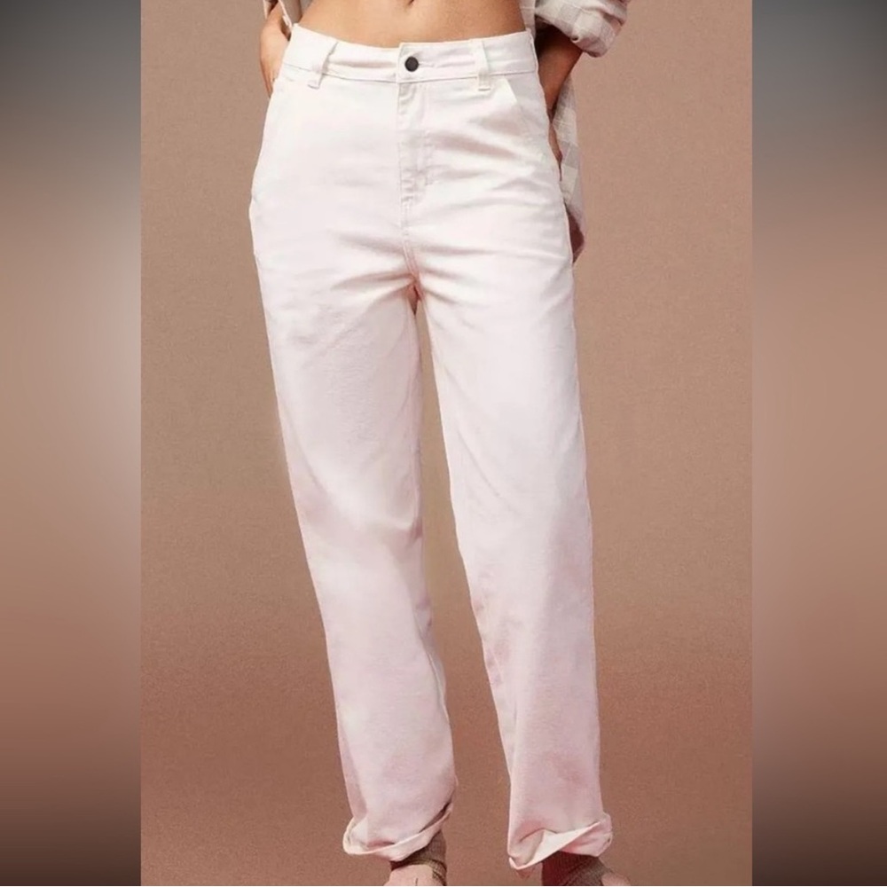 Urban Outfitters Dickies Canvas Carpenter Pants Ivory 4‎ New With Tags